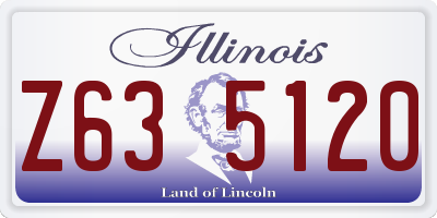IL license plate Z635120