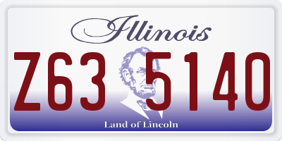 IL license plate Z635140