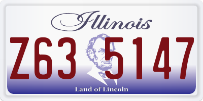 IL license plate Z635147