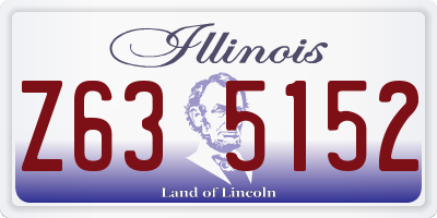 IL license plate Z635152