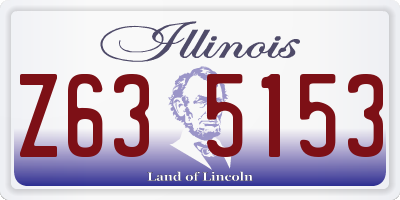 IL license plate Z635153