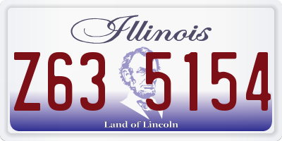 IL license plate Z635154