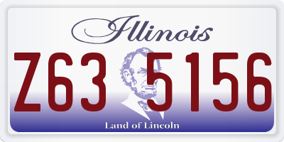 IL license plate Z635156