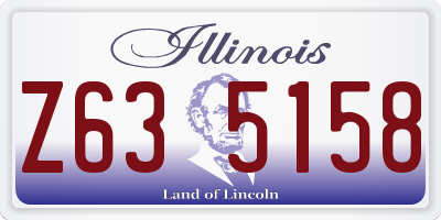 IL license plate Z635158