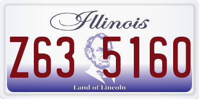 IL license plate Z635160