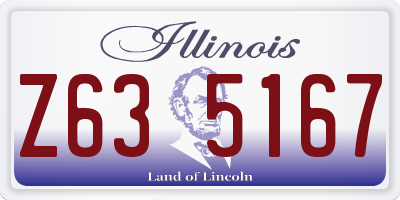 IL license plate Z635167