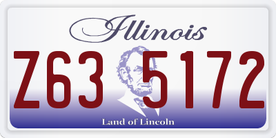 IL license plate Z635172
