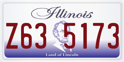 IL license plate Z635173