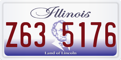 IL license plate Z635176