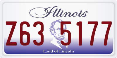 IL license plate Z635177