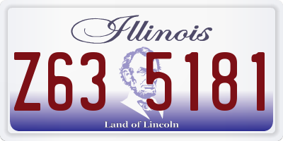IL license plate Z635181