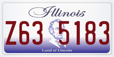 IL license plate Z635183