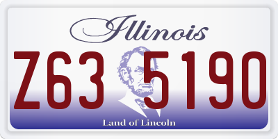 IL license plate Z635190