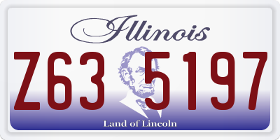 IL license plate Z635197