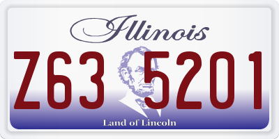 IL license plate Z635201