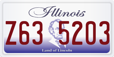 IL license plate Z635203