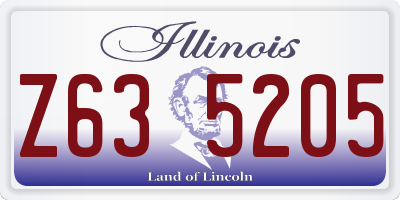 IL license plate Z635205