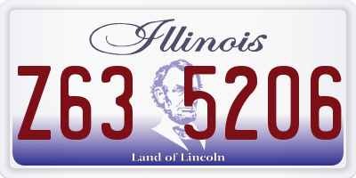 IL license plate Z635206