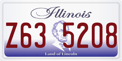 IL license plate Z635208