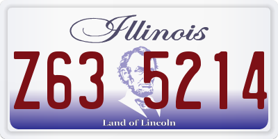 IL license plate Z635214