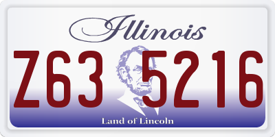 IL license plate Z635216
