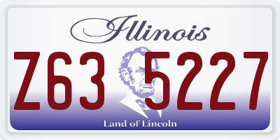 IL license plate Z635227