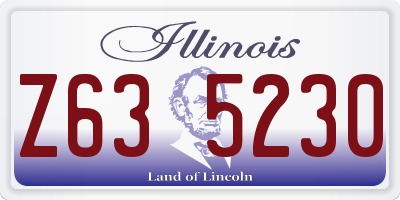 IL license plate Z635230