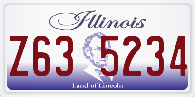IL license plate Z635234