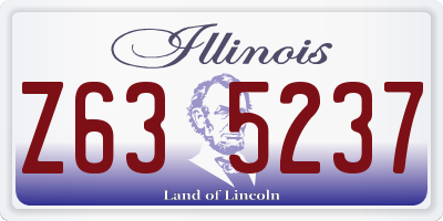 IL license plate Z635237