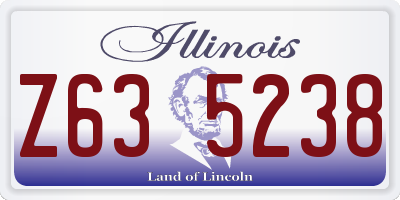 IL license plate Z635238