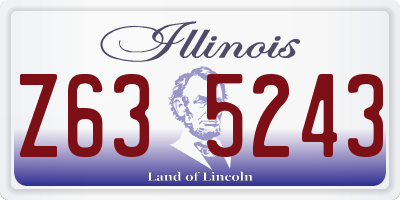 IL license plate Z635243