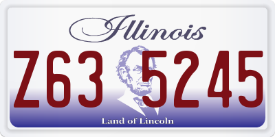 IL license plate Z635245