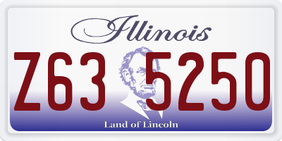 IL license plate Z635250