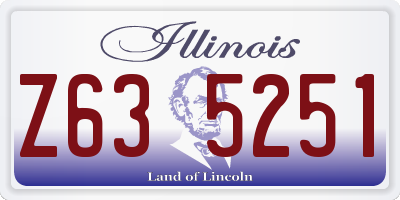 IL license plate Z635251