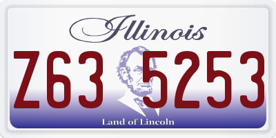 IL license plate Z635253
