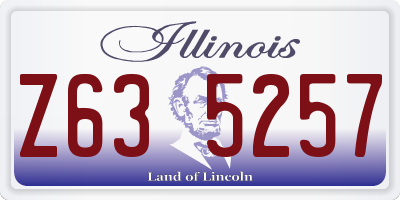 IL license plate Z635257