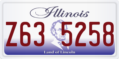 IL license plate Z635258
