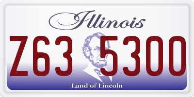 IL license plate Z635300