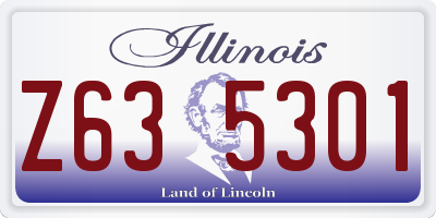 IL license plate Z635301