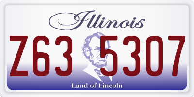 IL license plate Z635307