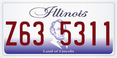 IL license plate Z635311