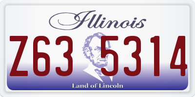 IL license plate Z635314
