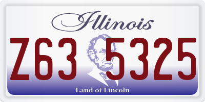 IL license plate Z635325