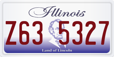 IL license plate Z635327
