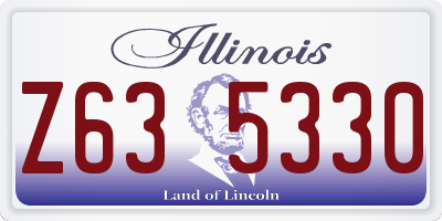IL license plate Z635330