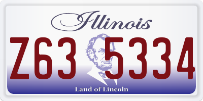 IL license plate Z635334