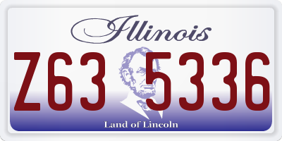 IL license plate Z635336