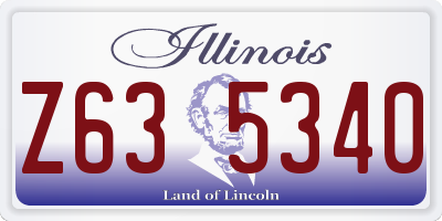 IL license plate Z635340