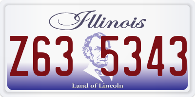 IL license plate Z635343