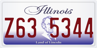 IL license plate Z635344